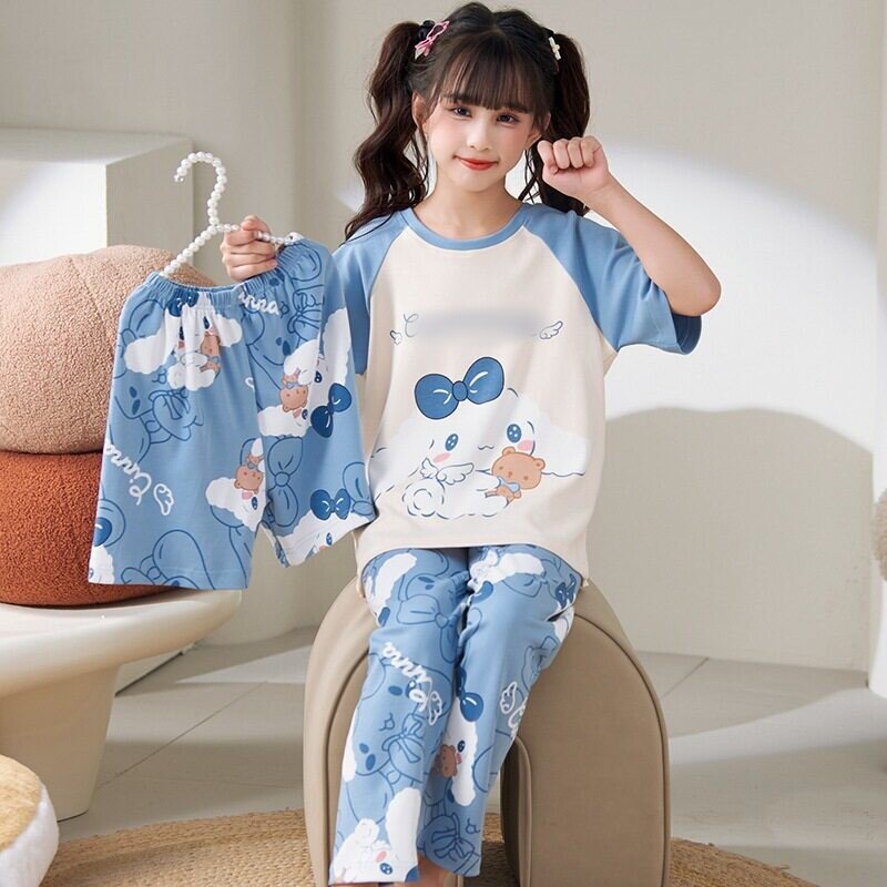 玉桂狗女孩子睡衣夏季薄款