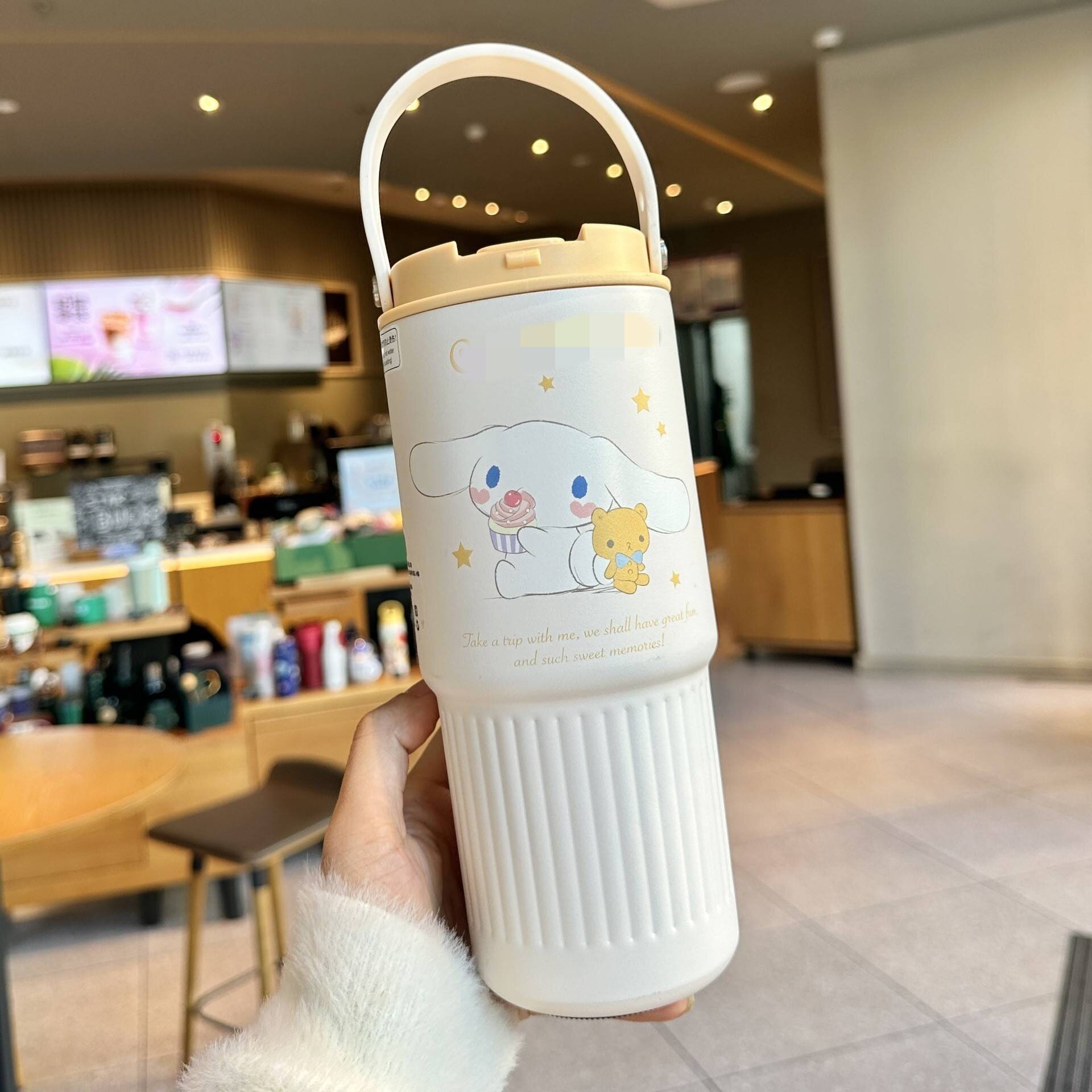玉桂狗保温杯双饮手提高颜值