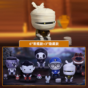 包邮正品Monster Q 怪物排排坐盲盒确认款飞机手办潮玩具礼物摆件