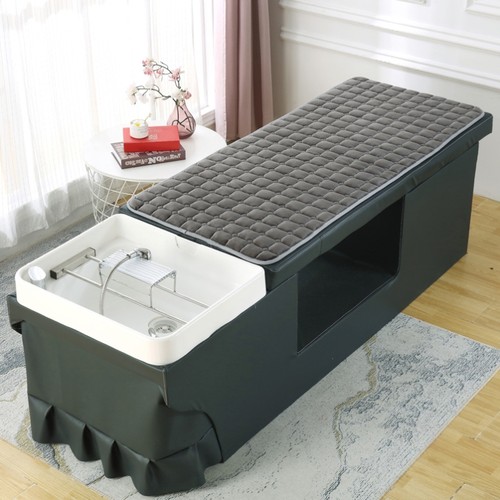 洗头床专用垫子纯色牛奶绒冬天加厚防滑美发美容店通用泰式头疗床