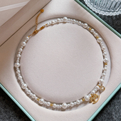 吊坠珍珠项链女2026新款 澳白颈链轻奢小众高级感锁骨链设计感 爆款