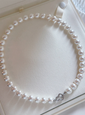 葫芦吊坠珍珠项链澳白轻奢小众高级感女款2025新款爆款颈链毛衣链