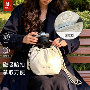 相机包女斜挎便携收纳包保护套内胆包佳能r50佳能尼康富士索尼ccd拍立得镜头包富士xt30微单摄影包