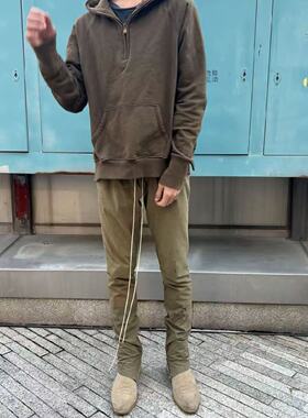 Fog第三季3rd半拉链卫衣高街叠穿下摆开叉连帽衫外套春秋季新款