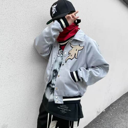 高街FOG5th勋章刺绣棒球夹克