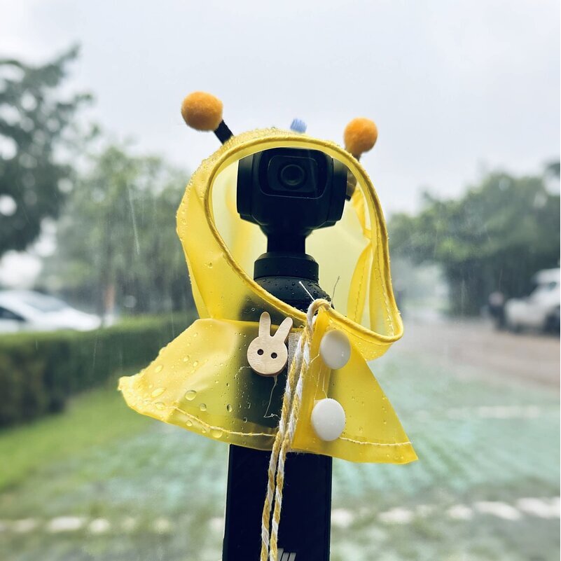 下雨天也不怕!雨衣保护套适用于大疆pocket4手持相机下雨天防水