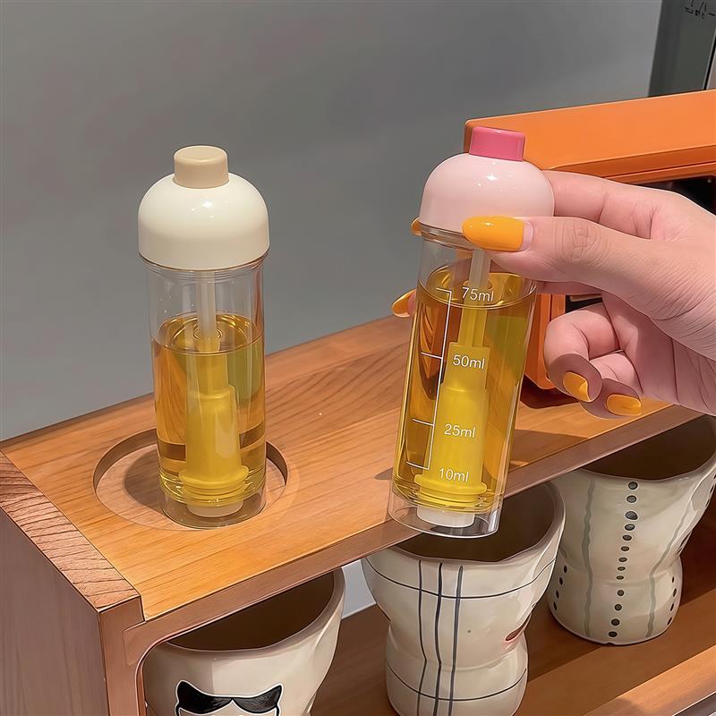 厨房油壶喷油瓶雾化不挂油家用食品级调料瓶香油醋罐空气炸锅专用