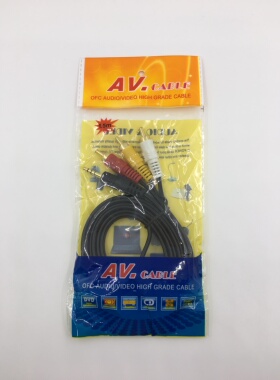 AV音视频线一分三 3.5mm转3莲花母口音频线 3.5转3RCA音频线