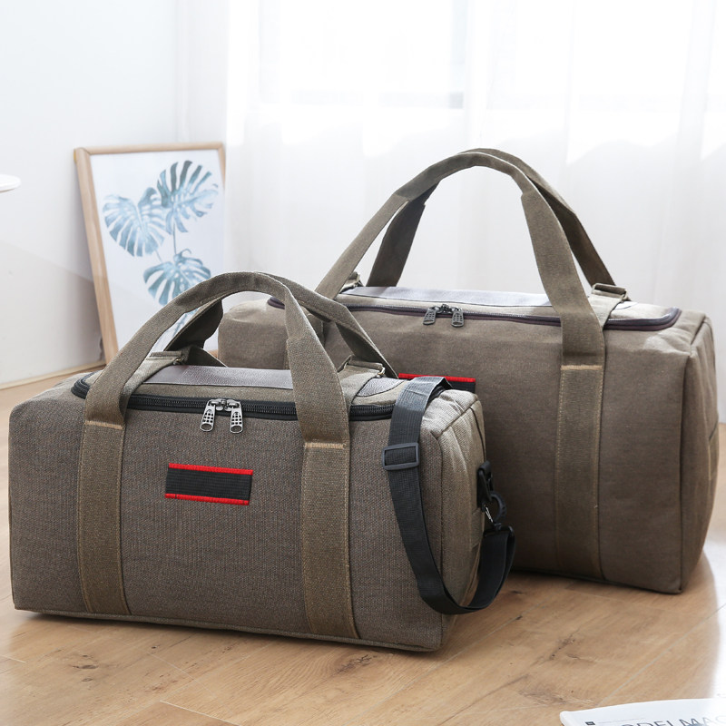 帆布旅行包男士背包行李包手提包户外运动健身包装衣服大包旅游包
