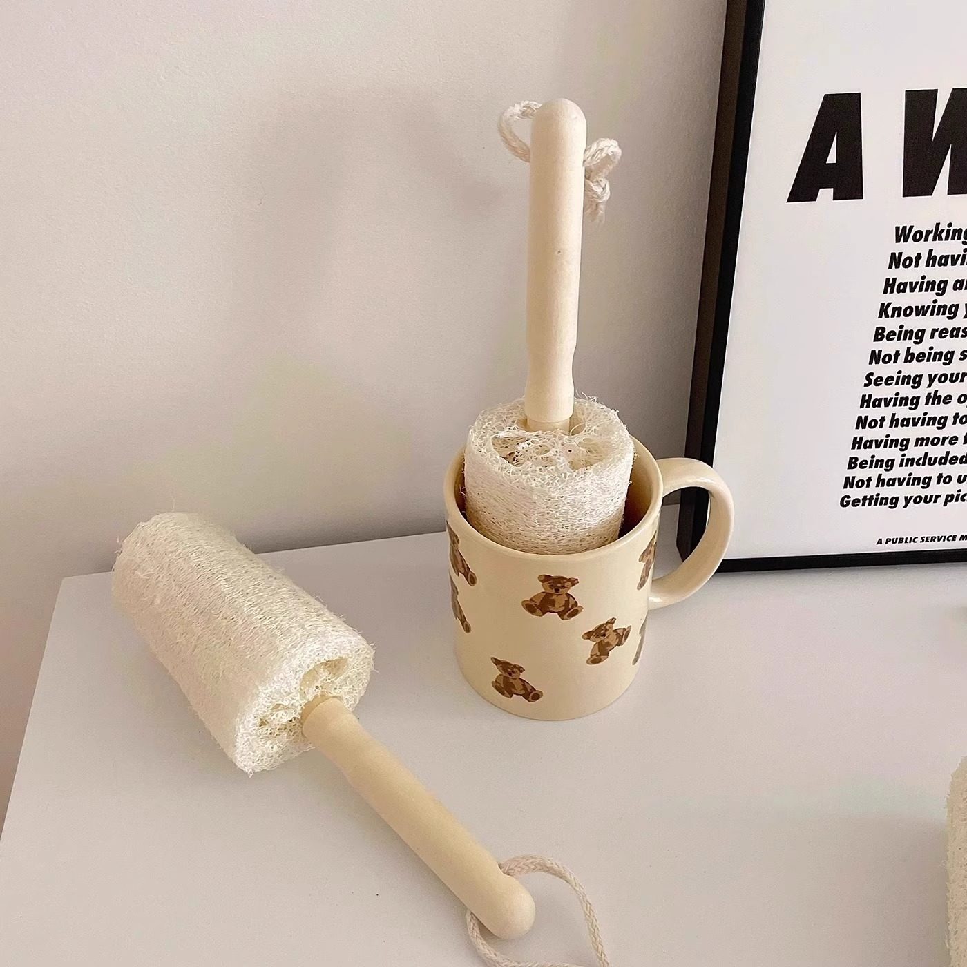 实木柄丝瓜络洗杯刷挂式长柄杯刷家用不沾油洗锅刷复古带柄洗碗刷,家庭/个人清洁工具,杯刷/瓶刷,淘宝优惠券,粉丝福利购,淘宝优惠卷