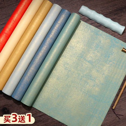 泾县多买多送宣纸蜡染粉彩鎏金