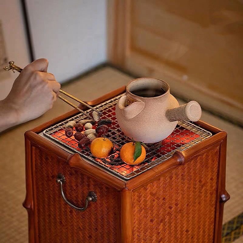 筇竹围炉煮茶炭火炉火钵家用
