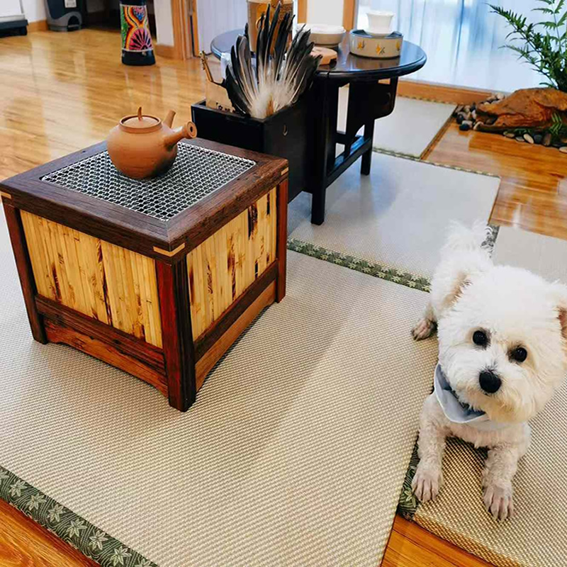 围炉煮茶炭火炉竹木烧烤炉多功能