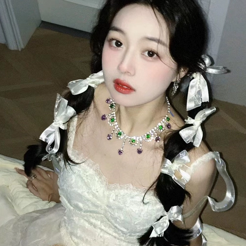 Лента с бантиком, аксессуар для волос, милый хвостик