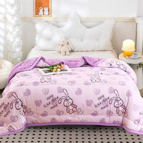 加绒保暖两面可用可以机洗不掉毛