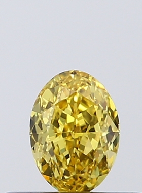 CY宝饰 GIA彩钻0.31克拉艳彩橙黄色FVOY / VS2椭圆形裸钻裸石NONE