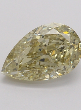 CY宝饰 GIA彩钻1.21克拉中彩黄色FBY/VS2梨形水滴形裸钻裸石NONE
