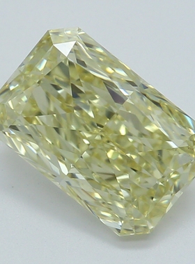 CY宝饰GIA彩钻1.03克拉中彩黄色FY/VS2雷迪恩雷帝恩形裸钻裸石2EX