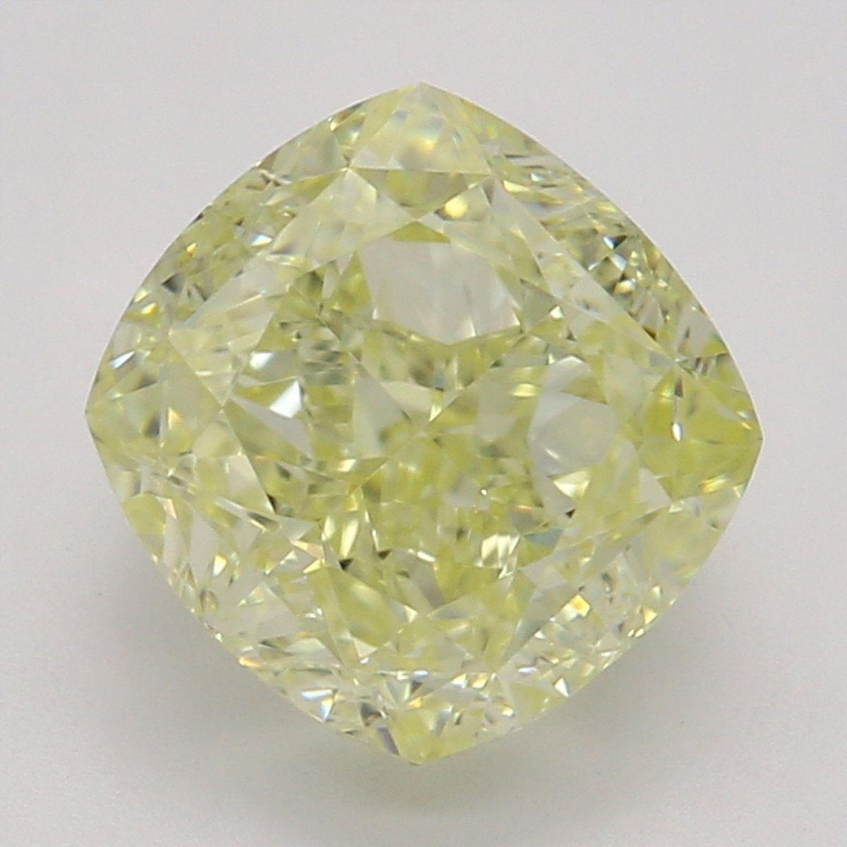 CY宝饰 GIA彩钻1.51克拉中彩黄色FY / VS1枕形裸钻裸石NONE