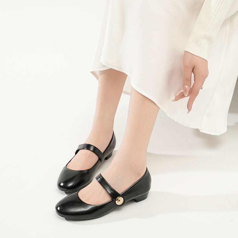 超软气质扣带圆头平底芭蕾单鞋玛丽珍女通勤日常,女鞋,时尚芭蕾鞋,淘宝优惠券,粉丝福利购,淘宝优惠卷