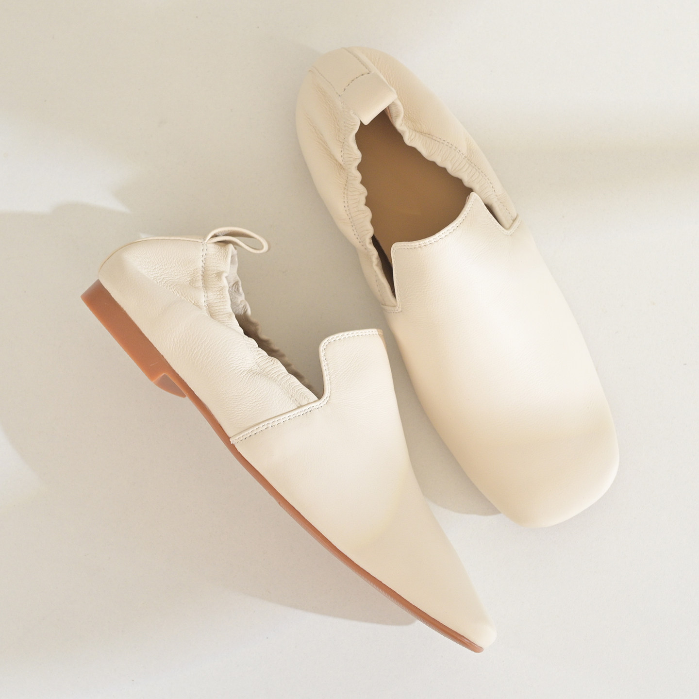 步享~法式头层牛皮深口单鞋女软底方头平底真皮浅口一脚蹬奶奶鞋,女鞋,深口单鞋,淘宝优惠券,粉丝福利购,淘宝优惠卷