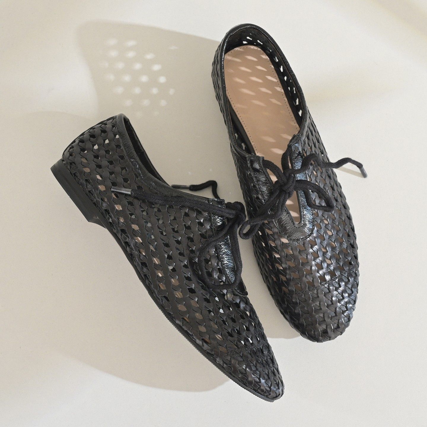 步享小众腔调镂空深口单鞋女软底通勤圆头平底真皮休闲系带豆豆鞋,女鞋,深口单鞋,淘宝优惠券,粉丝福利购,淘宝优惠卷