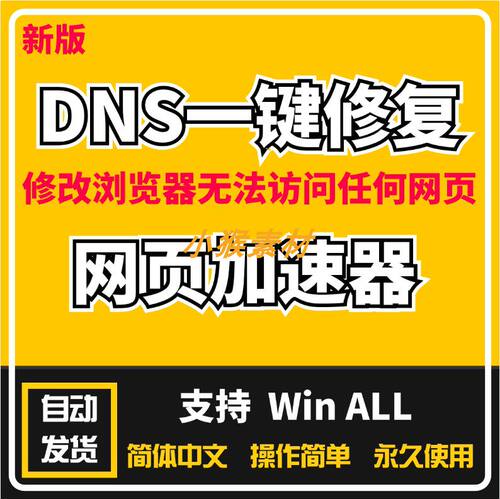 无法访问此网站DNS一键修复工具软件无法找到网站的DNS地址加速器