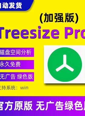 treesize pro可视化磁盘空间大小分析统计管理工具清理硬盘绿色版
