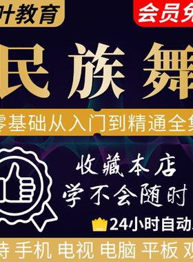 民族舞零基础教程入门藏族朝鲜舞傣族舞蒙古舞蹈成品教学课程视频