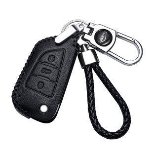 适用于汽车钥匙后配改装刀锋DS大师雄兵铁将军汽车真皮钥匙套包扣