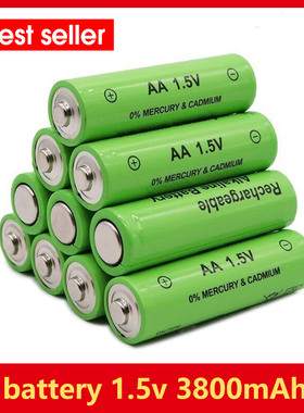 New AA battery 1.5v 3800mAh Alkaline1.5V Rechargeable B