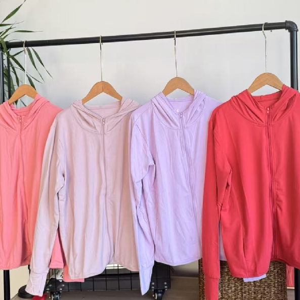 外贸单透气防晒衣皮肤衣外套长袖防晒透气网外套