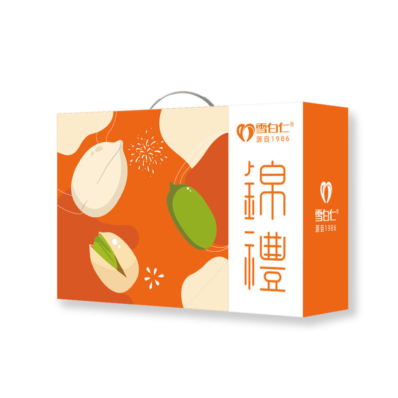 雪白仁零食大礼包礼盒712款混合坚果整箱春节置办年货送礼