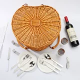 Плетеная посуда, дорожная система хранения, портативная корзина для хранения, «сделай сам»