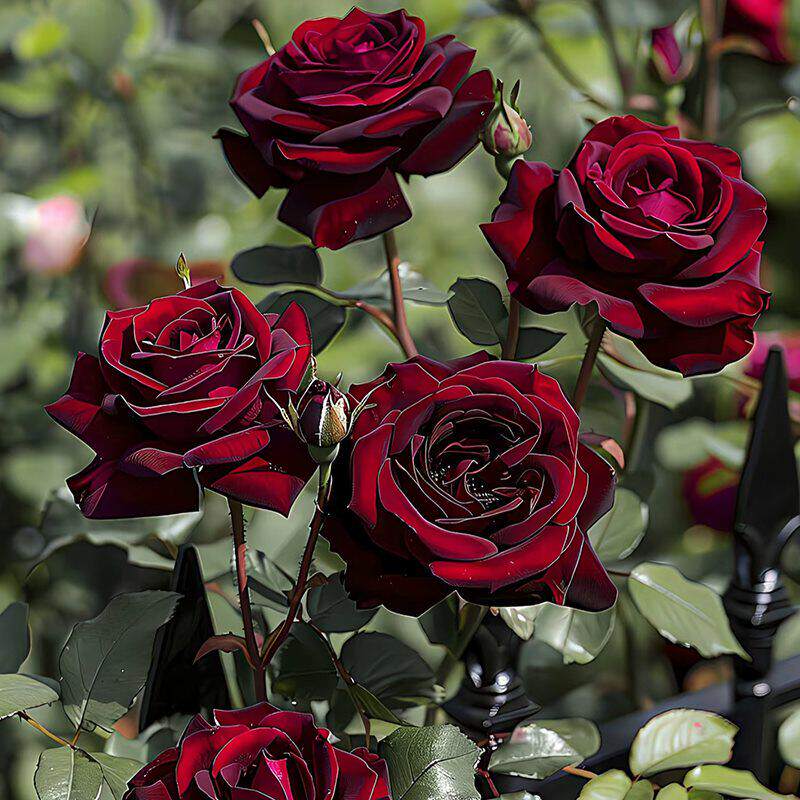 黑巴克月季老桩玫瑰花树苗开花大朵大花浓香特大花苗盆栽大苗带根