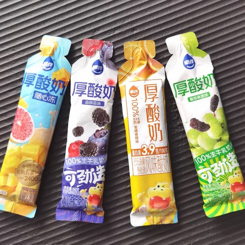 嚼绊厚酸奶葡萄桑葚味酸奶条60克营养早餐酸奶条儿童学生
