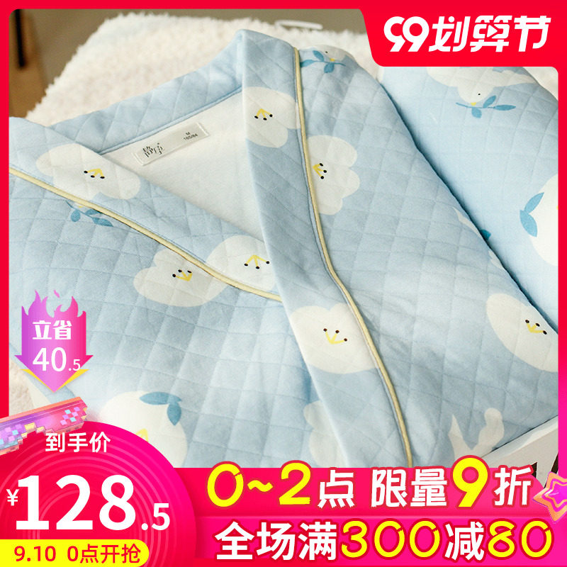 月子服春秋纯棉产后孕妇睡衣哺乳秋冬季10月份11产妇12住院空气棉