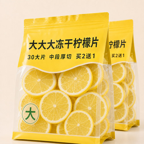 不加糖冻干柠檬片独立包1袋30片