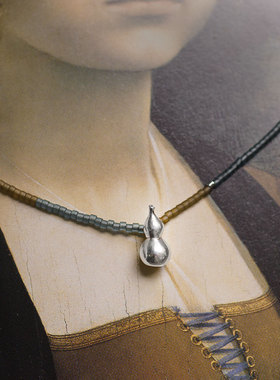 无同葫芦银角古典原创设计项链