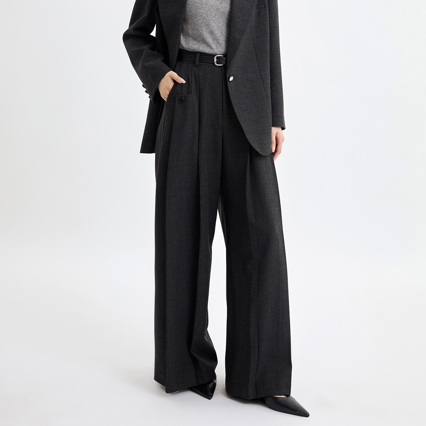 芭依璐2026春秋新款复古老钱风休闲裤设计感宽松时尚垂感直筒裤女,女装/女士精品,休闲裤,淘宝优惠券,粉丝福利购,淘宝优惠卷