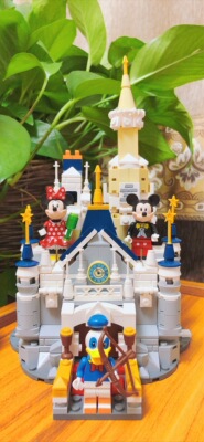 上海城堡模型米奇公仔拼装积木