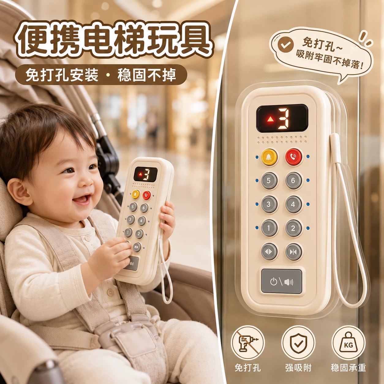 儿童模拟电梯玩具思维启蒙训练
