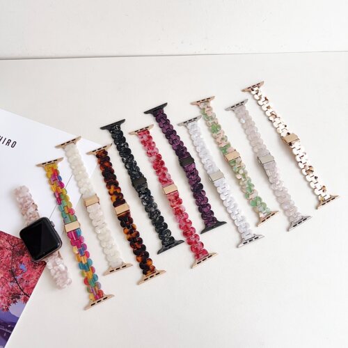 适用苹果表带S11/10椭圆树脂细款