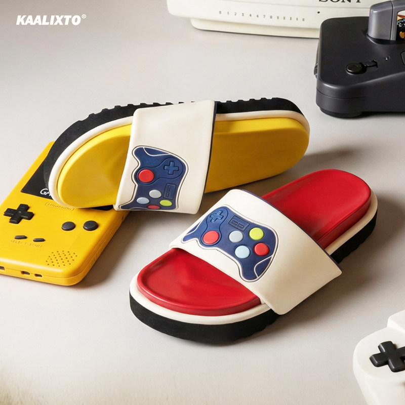 【新品来袭】Kaalixto双人成局趣味游戏机拖鞋厚底增高防滑潮流鞋