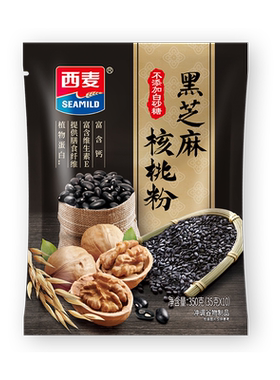 西麦黑芝麻核桃粉350g独立小袋装