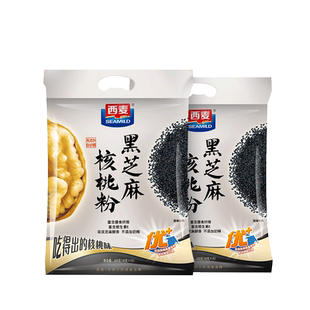 【品牌自营】西麦黑芝麻核桃粉600g冲饮营养早餐代餐免煮膳食纤维