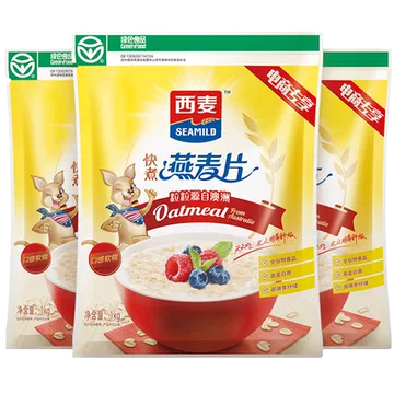 西麦快煮燕麦片1kg袋原味煮食