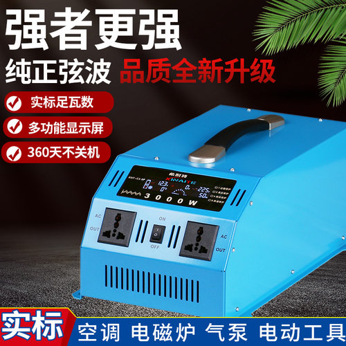 正弦波逆变器12v24v48v60车载