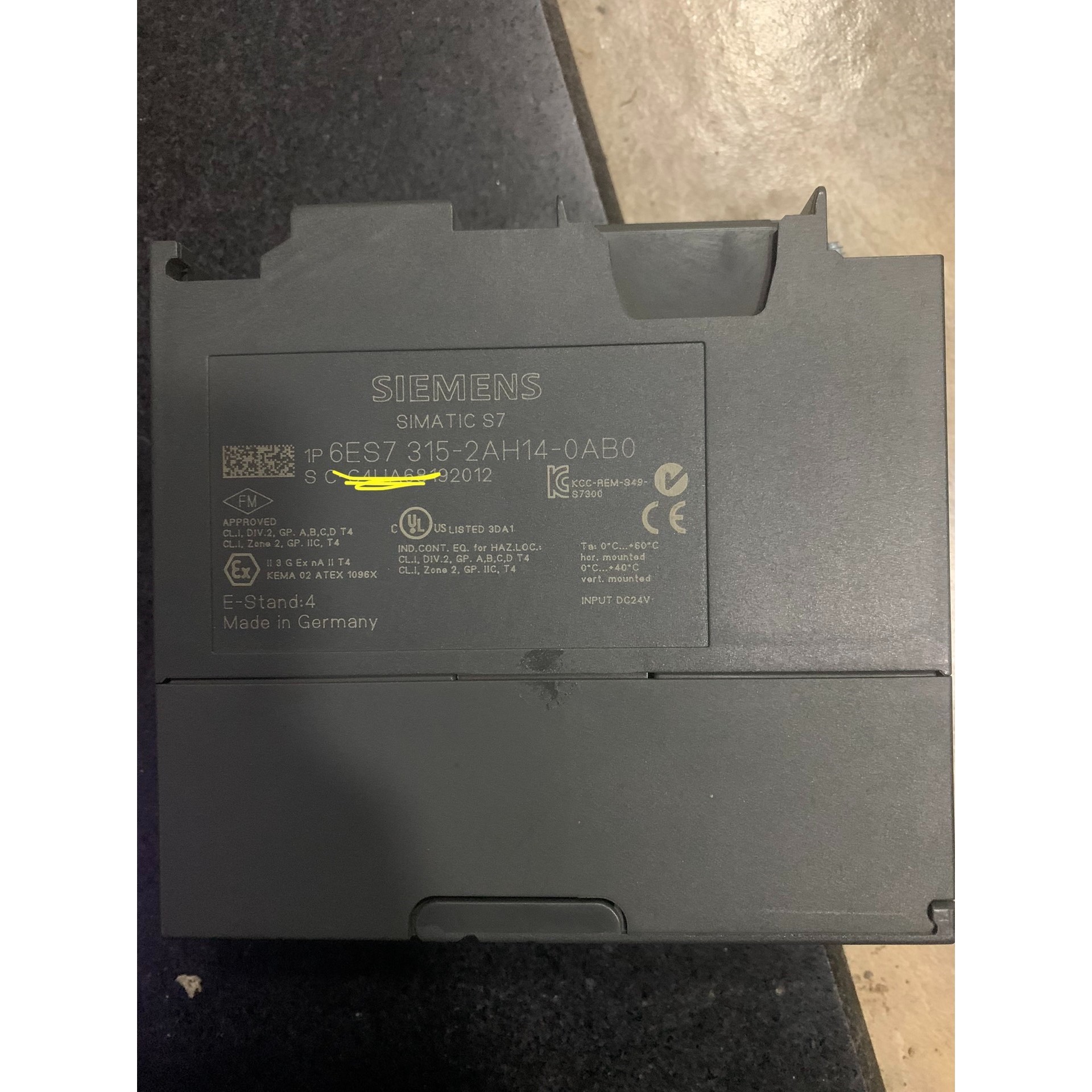 6ES7315-2AH14-0AB0 全新裸机,实弹的来,品