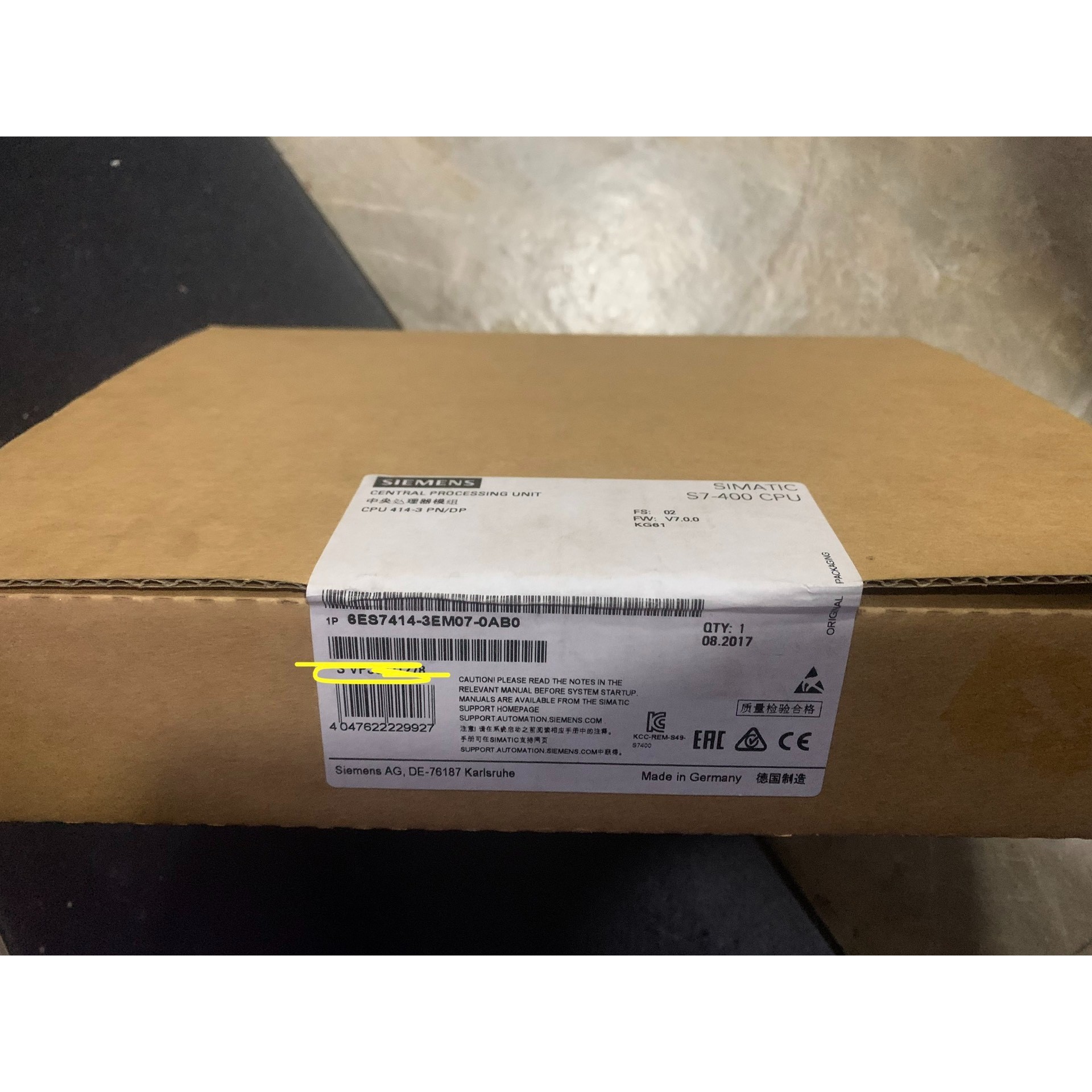 6ES7414-3EM07-0AB0 全新原装未开封,实单的